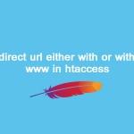 How to redirect url with or without www in htaccess