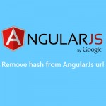 Remove hash from AngularJs url