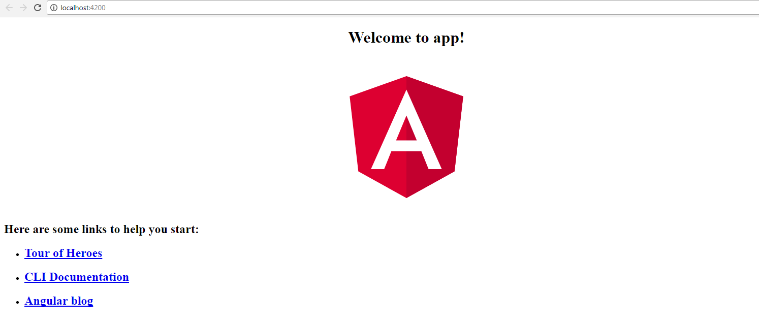 run angular cli app in a web browser